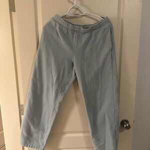 Aritzia Blue Jogger Track Pants with Elastic Waistband